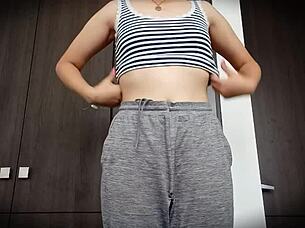 What If This Wet Teen 18+ Slut's University Friends Knew She's A Nympho Fingering In Public?