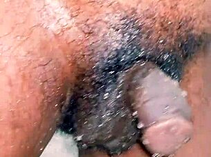 Look at this small hairy black cock pissing everywhere outdoors and indoors!