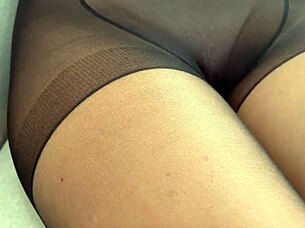 Want to see this blonde hottie all bound up tight in pantyhose for some fetish fun?