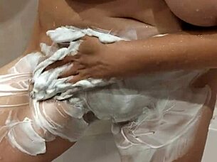 oh man i caught my naked friend in the shower all wet and steamy  