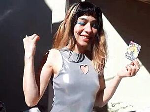 Teen blonde cute latina sexy beautiful in costumes lipstick outdoor pretty cosplay