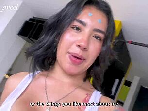 I'm getting so creamy while masturbating at my best friend's place