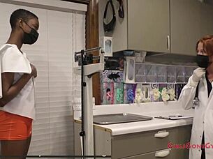 Slapping Jewel During Hooters Examination