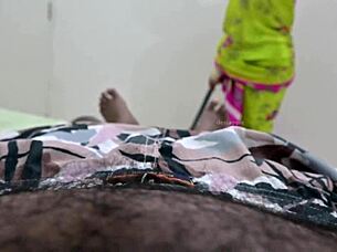 Dick flashing to that hot tamil maid renu in quick naughty encounter