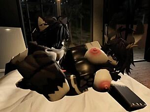 Horny Moth Slut Bent Over Taking Huge Monster Cock Doggystyle From Furry Until Creampie