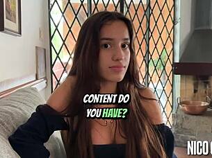 first casting with beautiful skinny 18yo brazilian teen pov blowjob