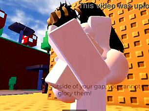 Intense Crossdressing Sex Session in Roblox Condo