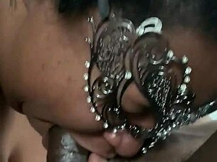 she delivers a nice dick sucking session with passion