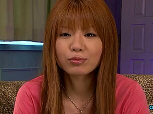 On the casting set, the latest brunette girl delivers a pov handjob with cum in mouth during her interview.