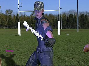 Superhero lesbians dive into wet kissing and licking in episode 4