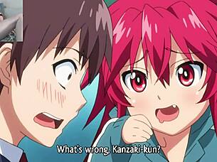 Horny vampire fucking three hot students hard!