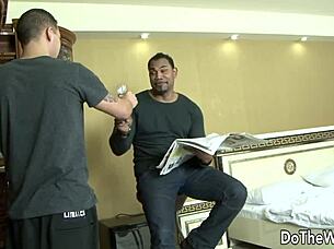 Cathy inez blonde slut gets holes ruined by big black cock creampie feeds husband