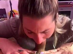 Oh Wow, Watch This Magic Girl Make That Cock Disappear With Sloppy Handjob And Swallow!