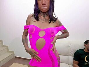 Why does skinny brazilian slut take big black cock bareback in tight asshole for gaping pov action