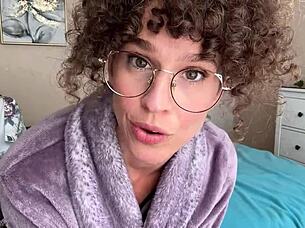 I Crave That Curly Curvy Milf's Tight Asshole Taking Monster Cock For Anal Creampie In Lingerie POV