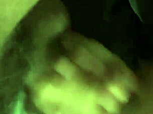 Oh, big dick blowjob from ebony amateur with big tits in bathroom...