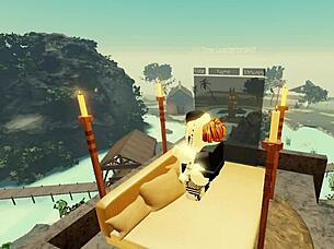 Lucky bacon fucks a cute girl for teasing in roblox 1