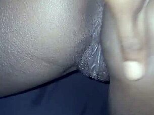 Horny goonette fucks jamaican with wet creampie action. But can she handle that rough ebony ass spanking?