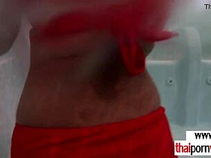 Amateur Thai Teen Cherry With Small Tits Moaning On Big White Dick In Doggystyle