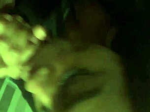 Oh, big dick blowjob from ebony amateur with big tits in bathroom...