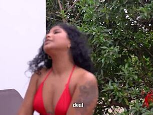 peruano came on two curvy venezuelan women who secretly did oral on each other