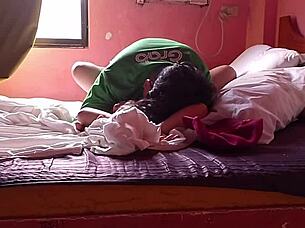 Intense doggystyle pounding in hotel! asian amateur bent over for creampie orgasm explosion!