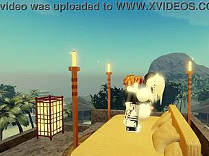 Lucky bacon fucks a cute girl for teasing in roblox 1