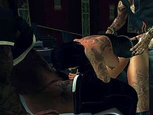 We decided on a Friday evening at the movies, but things heated up with those big tits and interracial group action in sexy lingerie!