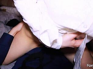 Hey boss, can this slutty secretary tempt you into wild sex on our business trip?