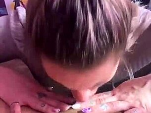 Oh Wow, Watch This Magic Girl Make That Cock Disappear With Sloppy Handjob And Swallow!