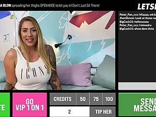 Cam-Girl Mia Blow craving BBC im interracialen Dorm-Show