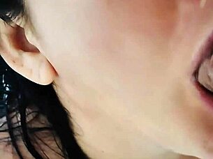 Oh gosh, I'm helping the maid's daughter get her morning milk with some asian handjob and licking outdoors.