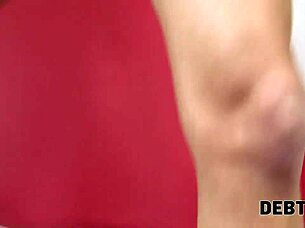 debt4k features insane porn with pretty european debtor and agent in rough high definition pov close up reality 💦😈