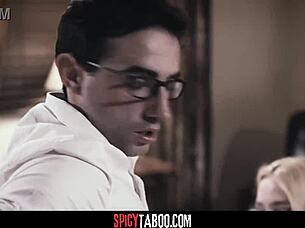 The hot teen blonde helped her shy friend lose his virginity through passionate encounters.