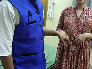 The beautiful Indian housewife experienced her first intense encounter in various positions, exploring desires intimately.