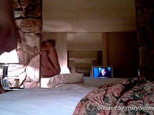 Hot blonde amateur explores her desires in a casual bedroom setting with enthusiasm