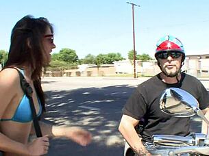 Watch this 19 year old brunette get pounded doggystyle by her neighbor! She takes deepthroat and facial cumshot in pantyhose!