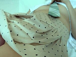 Skinny cute student with small tits gets wet pussy fucked tight in missionary by pervert teacher before class