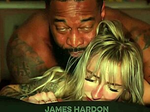 Hot blonde wife comes over for intense breeding session with big black cock interracial pounding