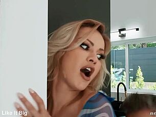 horny housewife enjoys deep missionary fucking and gets a creampie in cheating fantasy