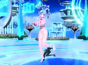 hey check out hatsune miku ai no uta project diva mod with rabbit hole costume 😊