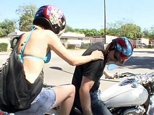 Watch this 19 year old brunette get pounded doggystyle by her neighbor! She takes deepthroat and facial cumshot in pantyhose!