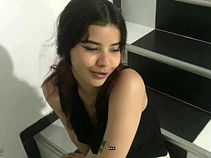 Hermanastra delivers perfect pleasure through intense sucking and creampie action.