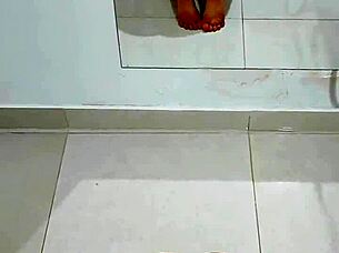 Oh gosh, I'm helping the maid's daughter get her morning milk with some asian handjob and licking outdoors.