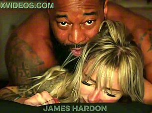 Hot blonde wife comes over for intense breeding session with big black cock interracial pounding