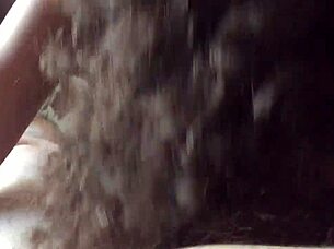 Pretty pawg gives a long blowjob until the guy nuts in her mouth