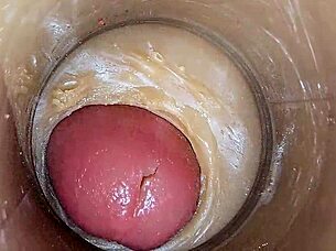 Massive Cumshot Inside Tight Juicy Vagina With ASMR Internal Camera In 4K