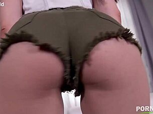 spanish model displays her curvy figure and long hair in lingerie and heels