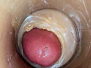 Massive Cumshot Inside Tight Juicy Vagina With ASMR Internal Camera In 4K
