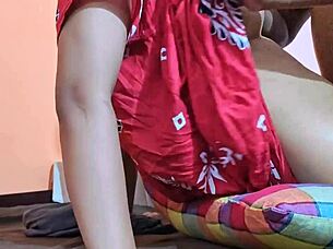 Hey, this shy married woman is hooking up with the food delivery guy.